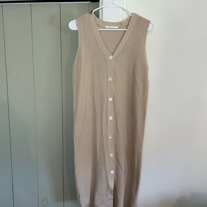 Beige Knit Dress